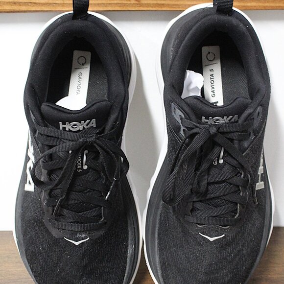 Hoka Graviota 5 Running Shoes Black White Sneakers Size 7B - Picture 5 of 5